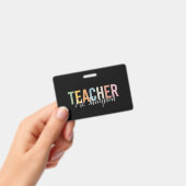 Personalisierte Lehrerbewertung zurück zur Schule Ausweis (Handheld)