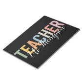 Personalisierte Lehrerbewertung zurück zur Schule Notizblock (angewinkelt)