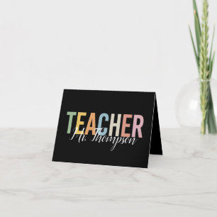 Personalisierte Lehrererkennungs-Rückkehr zur Schu Ankündigung