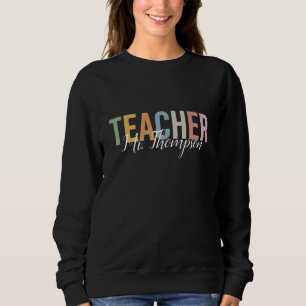 Personalisierte Lehrererkennungs-Rückkehr zur Schu Sweatshirt