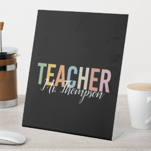 Personalisierte Lehrererkennungs- Zurück zur Schul Sockelschild
