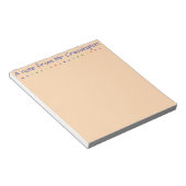 Personalisierte Lehrerfarbige Punkte Notizblock (angewinkelt)