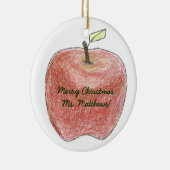 Personalisierte Lehrergeschenk Keramik Ornament (Rechts)