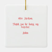 Personalisierte LehrerInnen machen immer die Nizza Keramikornament (Rückseite)