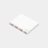 Personalisierte Lehrernotizen – Buntstift Post-it Klebezettel (angewinkelt)