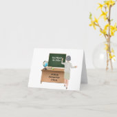 Personalisierte Lehrerrente Karte (Gelbe Blume)