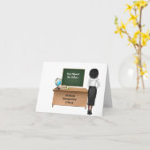 Personalisierte Lehrerrente Karte (Gelbe Blume)