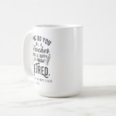 Personalisierte Lehrerschule Kaffeetasse (Vorderseite Links)