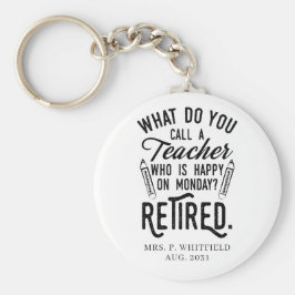 Personalisierte Lehrerschule Schlüsselanhänger