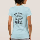 Personalisierte Lehrerschule T-Shirt (Rückseite)