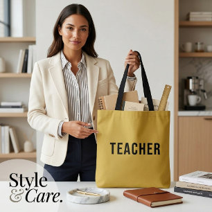 Personalisierte Lehrertäschchen-Aussage Metallic G Tasche