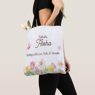 Personalisierte Lehrertasche mit Blumenmuster Tasche