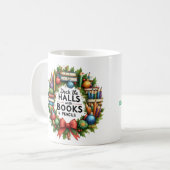 Personalisierte Lehrerversion von Deck the Halls Kaffeetasse (Vorderseite Links)