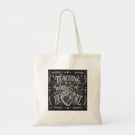 Personalisierte Lehrkraft-Herz-Schultafel-Tasche Tragetasche