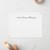 Personalisierte Leinenfleckenkarte Mitteilungskarte (Vorderseite/Rückseite Beispiel)