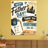 Personalisierte Leinwand zum Vatertag (Insitu (Wohnzimmer))