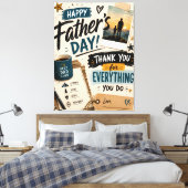 Personalisierte Leinwand zum Vatertag (Insitu (Schlafzimmer))