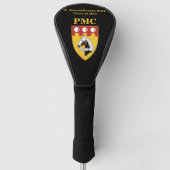 PERSONALISIERTE Leiterabdeckung (BLACK) mit PMC-SI Golf Headcover (Vorderseite)