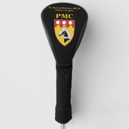 PERSONALISIERTE Leiterabdeckung (BLACK) mit PMC-SI Golf Headcover