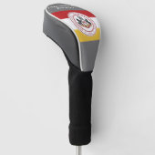 * PERSONALISIERTE Leiterabdeckung mit dem Logo der Golf Headcover (angewinkelt)