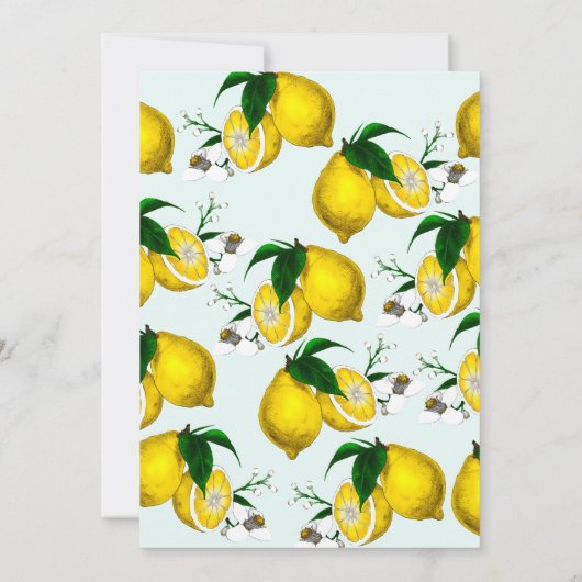 Personalisierte Lemon-Notecards Dankeskarte (Rückseite)