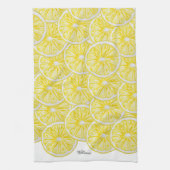 Personalisierte Lemon-Scheiben-Muster Geschirrtuch (Vertikal)