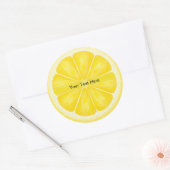 Personalisierte Lemon Slice Stickers (Umschlag)