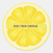 Personalisierte Lemon Slice Stickers (Vorderseite)