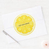 Personalisierte Lemon Slice Stickers (Umschlag)