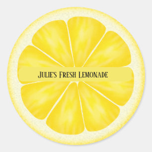 Personalisierte Lemon Slice Stickers