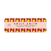 Personalisierte Lemon Stripe Muster Gelbe Zitronen (Vorne)