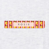 Personalisierte Lemon Stripe Muster Gelbe Zitronen Etiketten (Design 1)