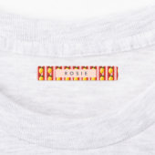 Personalisierte Lemon Stripe Muster Gelbe Zitronen Etiketten (Befestigt)