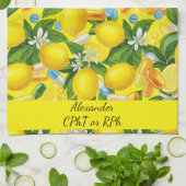 Personalisierte Lemon und Pills Pharmacy Geschirrtuch (Gefaltet)