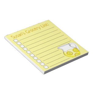 Personalisierte Lemonade Pitcher Liste Notizblock