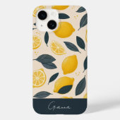 Personalisierte Lemons-Telefonzelle Case-Mate iPhone Hülle (Rückseite)