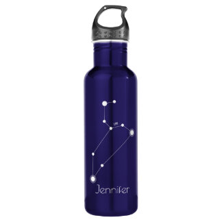 Personalisierte Leo-Zodiac-Konstellation Edelstahlflasche