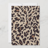 Personalisierte Leopard-Drucknotects Dankeskarte (Rückseite)