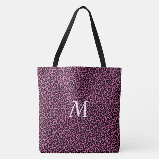 Personalisierte Leopard-Drucktasche Tasche (Vorderseite)