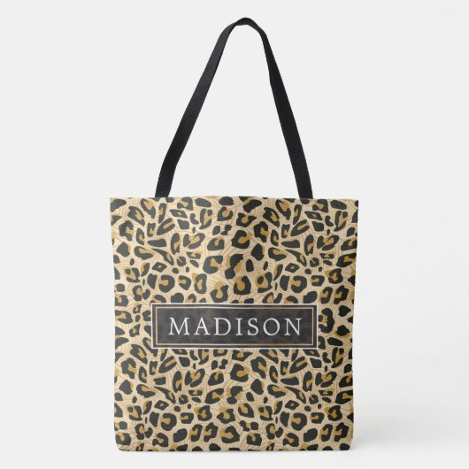 Personalisierte Leopardrucke Tasche (Vorderseite)