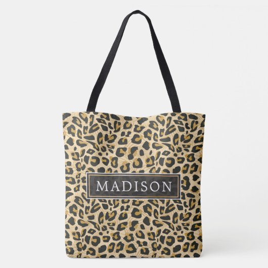 Personalisierte Leopardrucke Tasche (Rückseite)