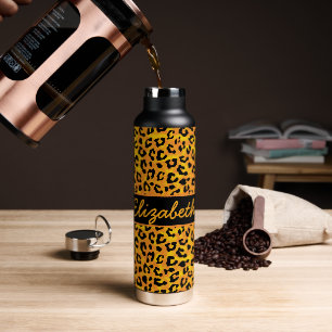 Personalisierte Leopardrucke Trinkflasche
