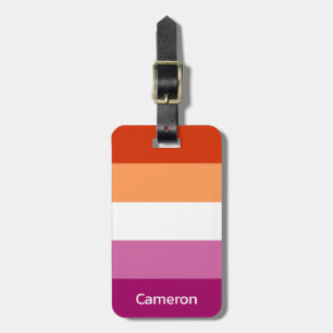 Personalisierte Lesbenflagge Gepäckanhänger