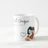 Personalisierte Lesbian-Matching Kaffeetasse (VorderseiteRechts)