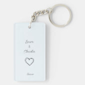 Personalisierte Lesbische Paarung Schlüsselanhänger (Rückseite)
