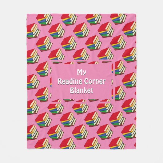 Personalisierte LESERKORNIERBÜCHER Pink Fleecedecke (Vorderseite)