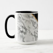 Personalisierte Letter-Tasse - Marmorsteindesign Tasse (Links)