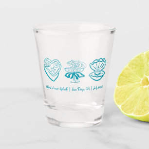 Personalisierte letzte Splash-Bachelorette-Gabe Schnapsglas