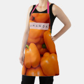 Personalisierte leuchtend frische orange Paprika Schürze (InSitu)