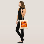 Personalisierte leuchtend frische orange Paprika Tragetasche (Vorderseite (Model))